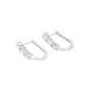 1.50ct Lab Grown Diamond Hoop Earrings 14KT White Gold