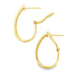 1.00ct Diamond Hoop Earrings 14KT Yellow Gold