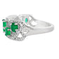1.82ct Emerald Zircon Ring Sterling Silver