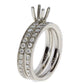 Diamond Semi Mount Engagement Ring 14KT White Gold