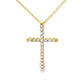 .10ct Diamond Cross Religious Pendant 14KT Yellow Gold