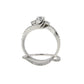 .70ct Diamond Engagement Ring Set 14KT White Gold