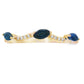 Sapphire Diamond stackable band set 14KT Yellow Gold