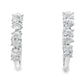 1.50ct Lab Grown Diamond Hoop Earrings 14KT White Gold