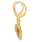 1.88ct Citrine Diamond Dangle Earrings 10KT Yellow Gold