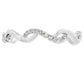 .17ct Diamond Wedding Band Ring 14KT White Gold