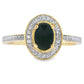 .55ct Onyx Diamond Ring 10KT Yellow Gold