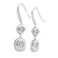 8.51ct Moissanite Dangle Earrings Sterling Silver
