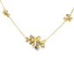 Cubic Zirconia Flower Pendant Sterling Silver