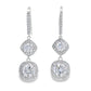 8.51ct Moissanite Dangle Earrings Sterling Silver