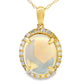 2.39ct Opal Diamond Fashion Pendants 10KT Yellow Gold