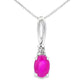 .38ct Ruby Diamond Fashion Pendants 10KT White Gold