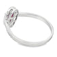 .54ct Ruby Diamond Ring 10KT White Gold