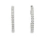 1.53ct Diamond Hoop Earrings 10KT White Gold