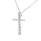 .11ct Diamond Cross Religious Pendant 14KT White Gold
