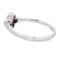 .20ct Ruby Diamond Ring 10KT White Gold