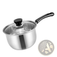 Induction Stainless Steel Cookware Set with Glass Lids