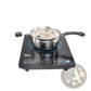 Induction Stainless Steel Cookware Set with Glass Lids