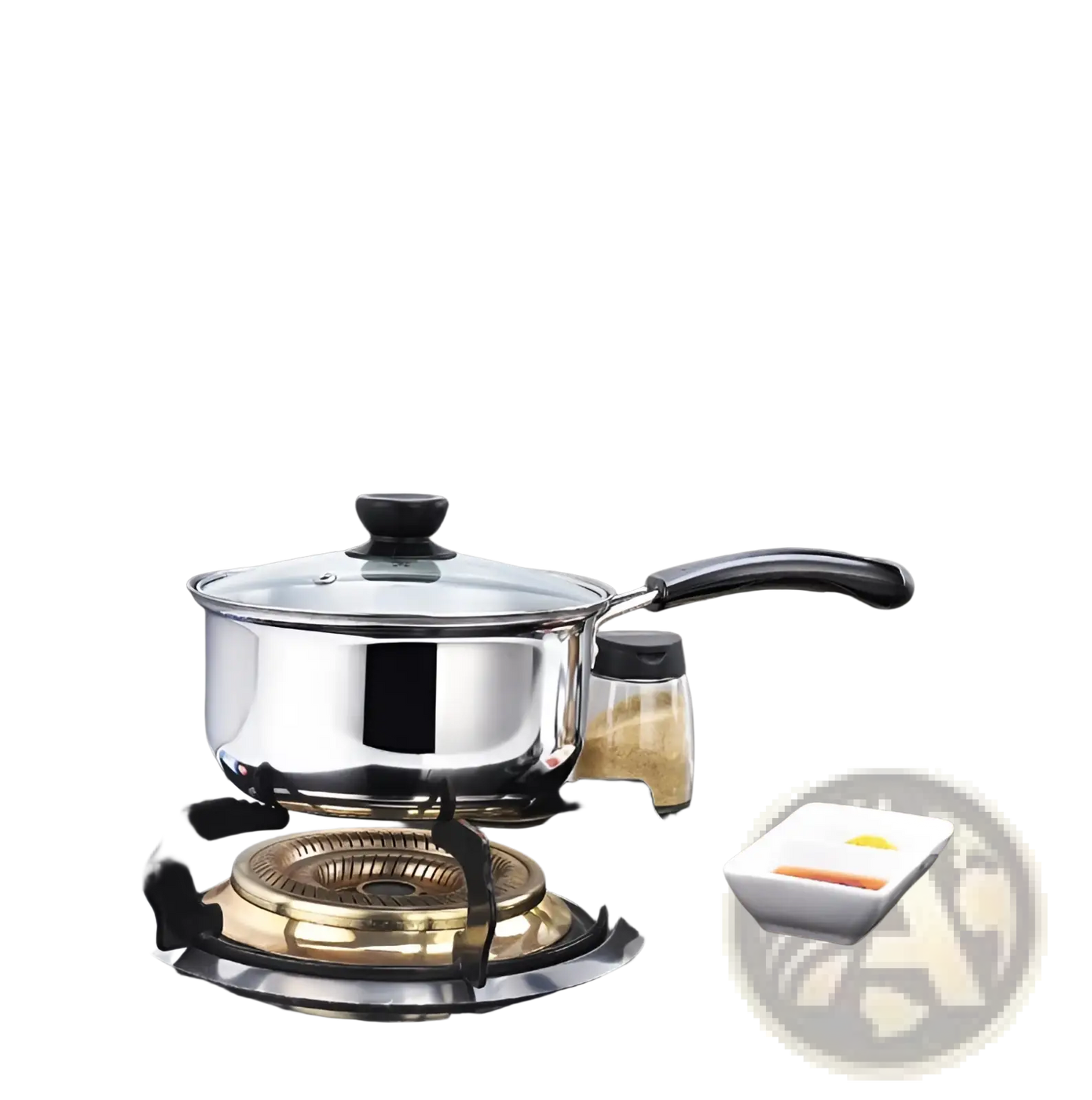 Induction Stainless Steel Cookware Set with Glass Lids