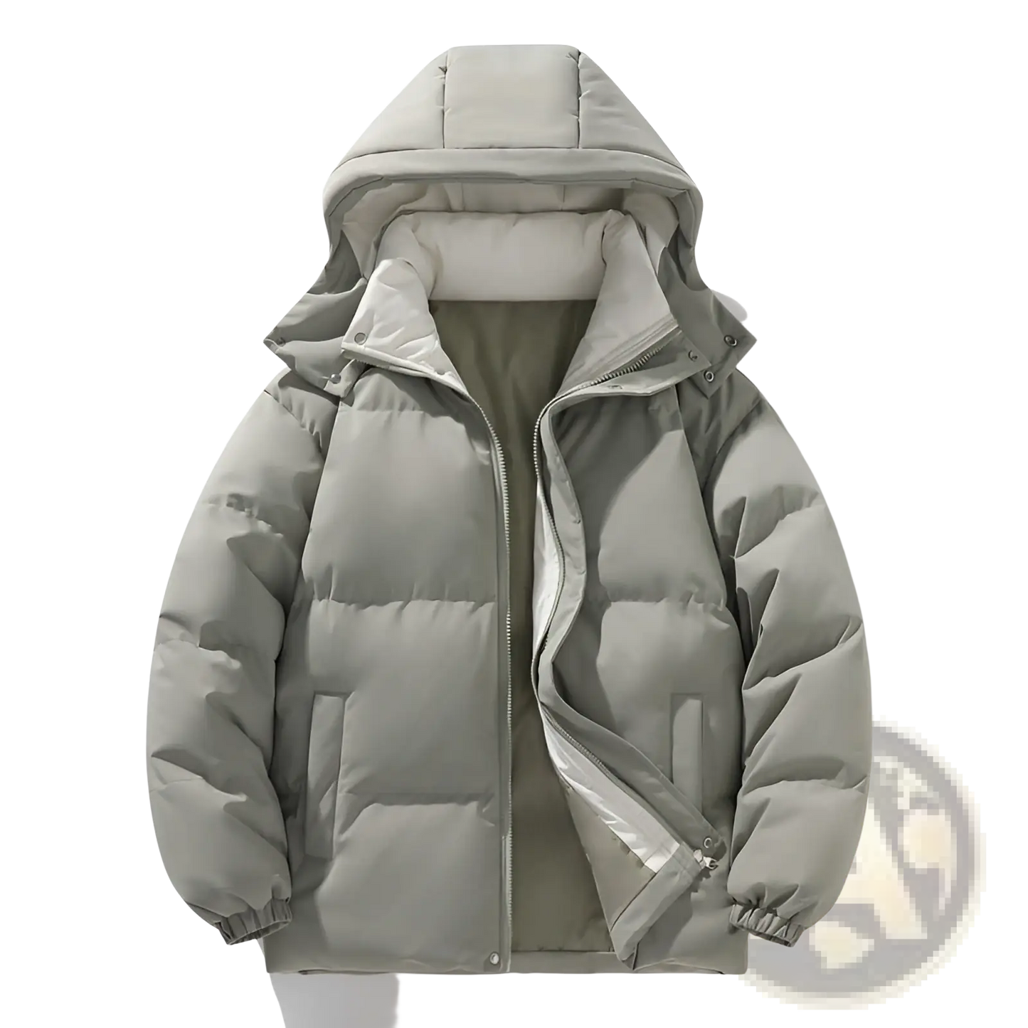 Insulated Hooded Quilted Puffer Jacket for Outdoor Sports