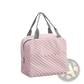 Insulated Waterproof Lunch Bag Striped Cactus Pattern