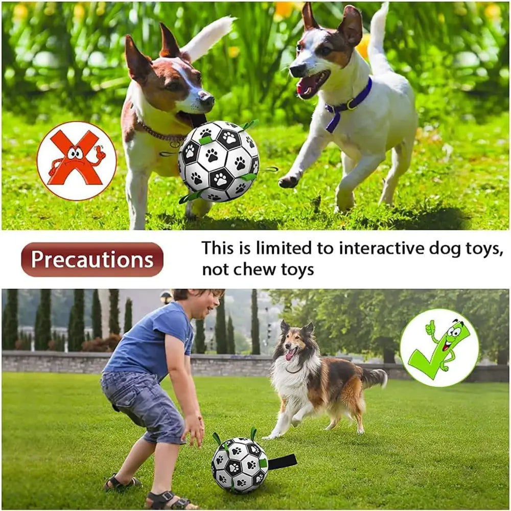 Interactive Halloween Dog Soccer Ball with Grab Tabs