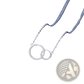 Interlocking Double Circle Pendant Clavicle Necklace