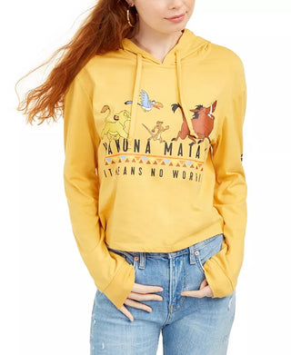 Disney Junior's Lion King Graphic Hoodie Gold Size Large