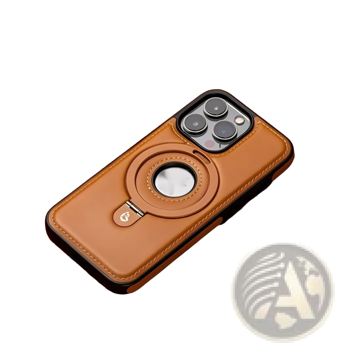 Iphone 16 Pro Max Magnetic Leather Case with Stand