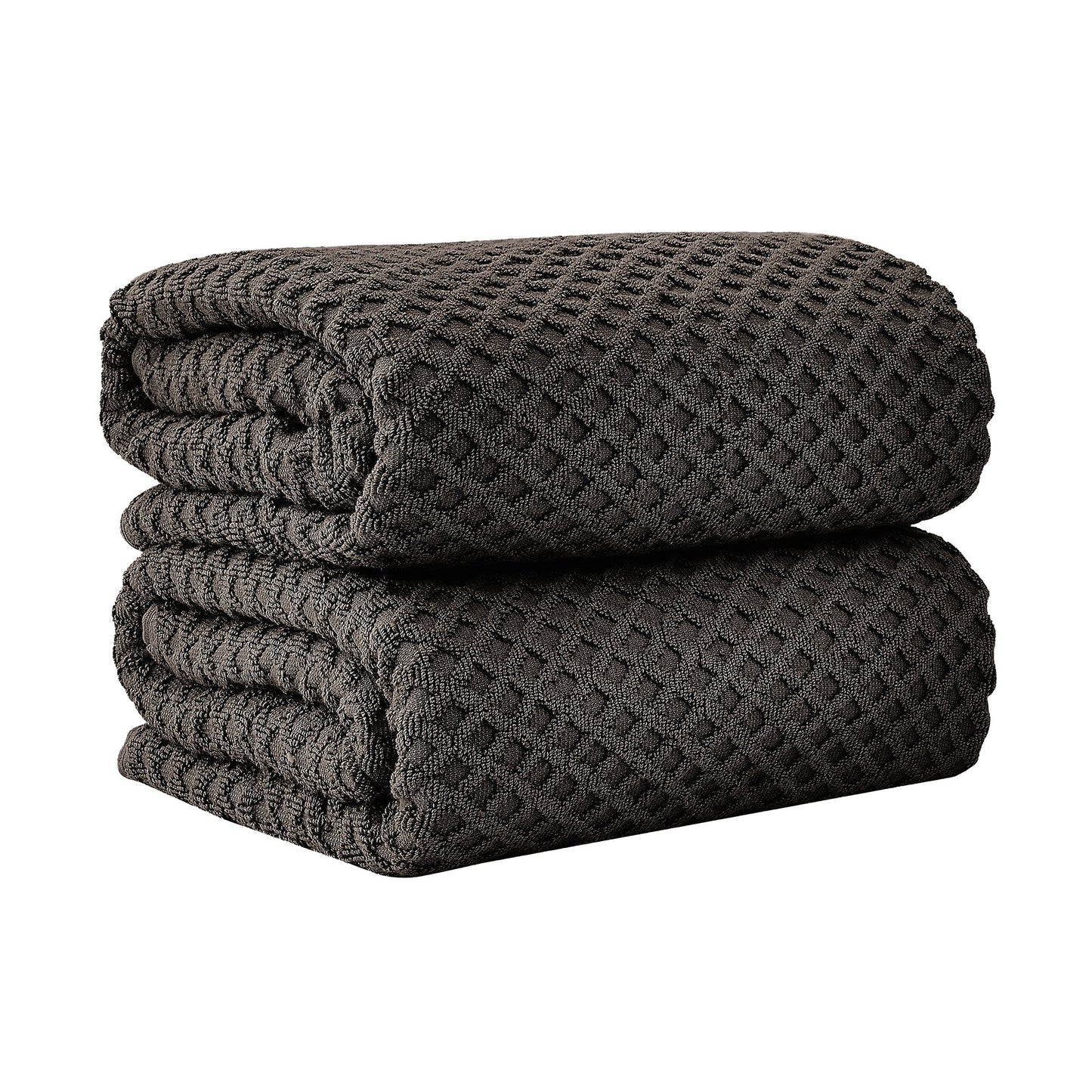 Cotton Diamond Waffle Weave Bath Towel Set - Grayson Collection