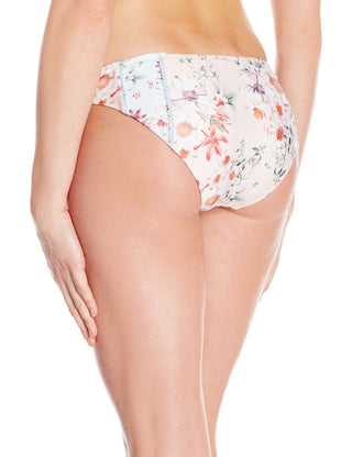 MINKPINK Women's Sherbet Mid Rise Bikini Bottom Pastel Floral