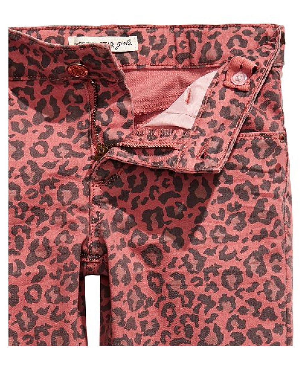 Imperial Star Big Girls Animal-Print Jeans Tea Rose Size 14"