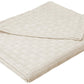 Homvare Super Soft  Cotton Basket Weave Blanket/Throw 90" x 90"
