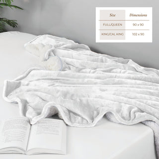 Velvet Plush Sherpa Bed Blanket - Sherpa Fleece Collection