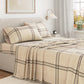 Turkish Cotton Flannel Sheet Set - Plaid & Stripe Collection