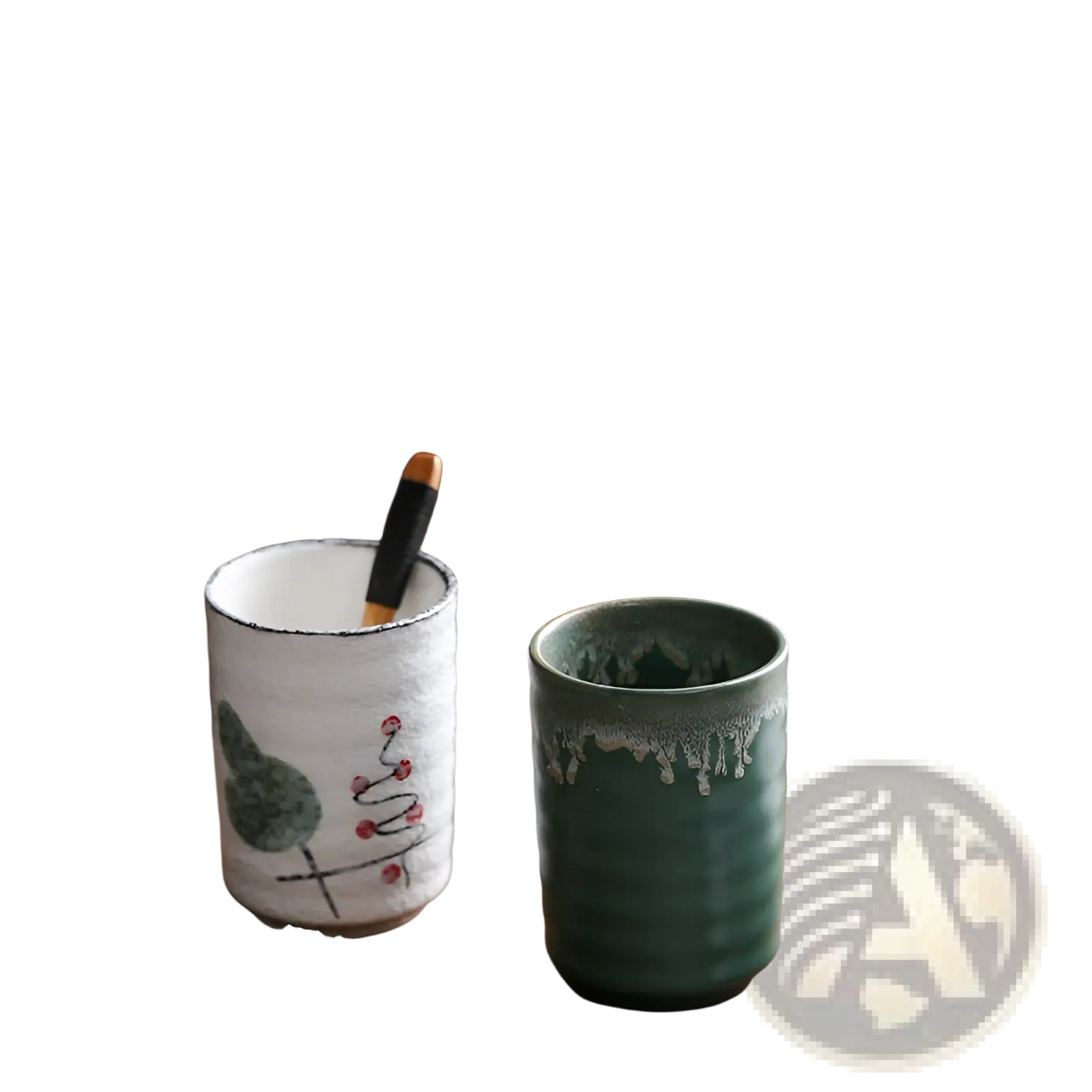 Japanese Ceramic Mug Retro Hand-painted Tea Cup 250ml
