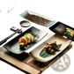 Japanese Ceramic Sushi Plates Rectangular Trays