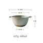 Japanese Stoneware 6 Inch Binaural Ceramic Soup Bowl