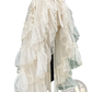Tiered Ruffle Tulle A-line Lace Midi Skirt