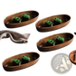 Japanese Sushi Platter Handcrafted Wooden Boat Set