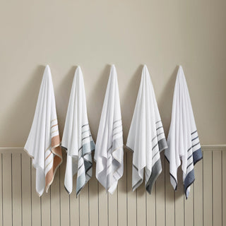 Decorative Cotton Stripe Bath Towel Set - Noelle Collection