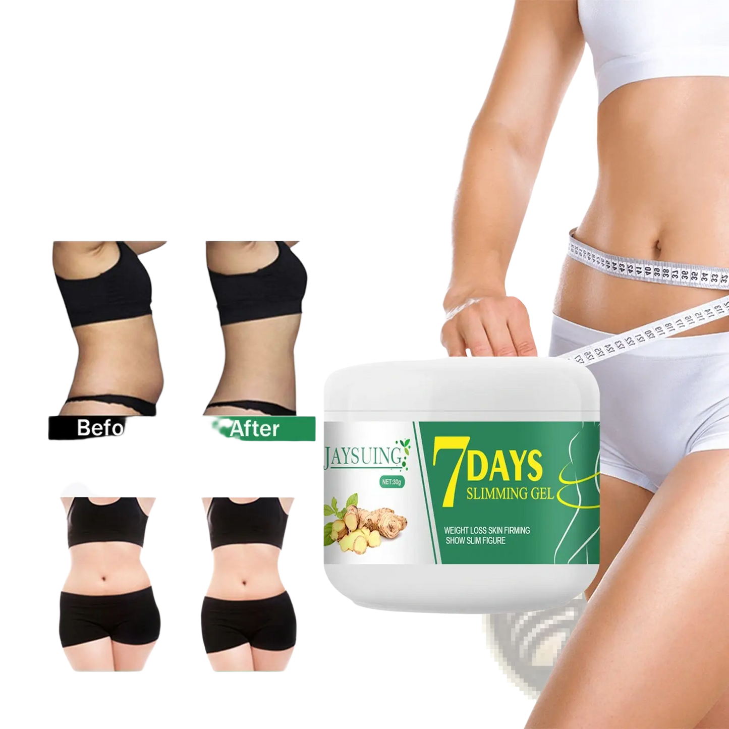 Jaysuing Ginger Body Slimming and Skin Tightening Gel