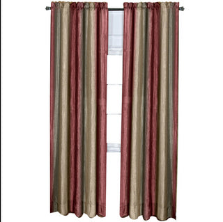 JC Penny Ombre Rod-Pocket Curtain Panel 50X84 : Burgundy
