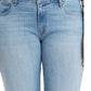 Levi's Women's Ripped Plus Size Skinny Ankle Jeans Blue Size 24
