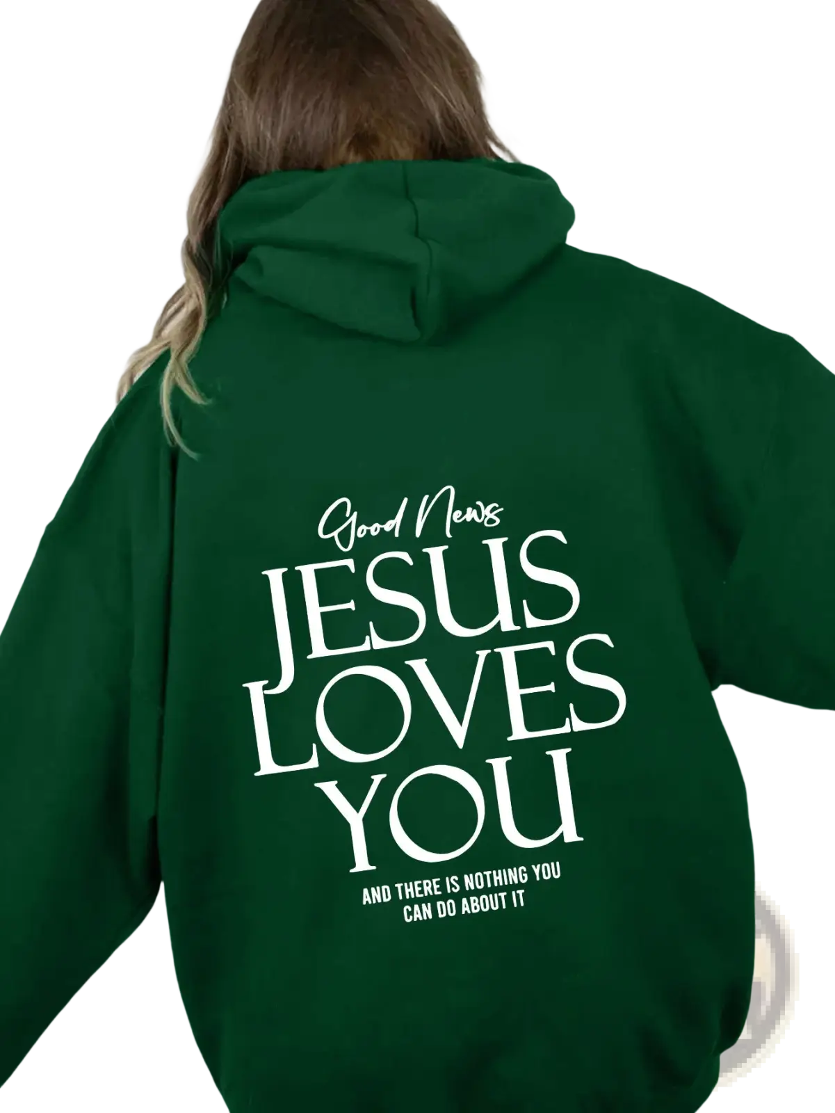 Jesus Loves you Oversized Streetwear Kangaroo Pocket Hoodie