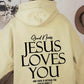 Jesus Loves you Oversized Streetwear Kangaroo Pocket Hoodie