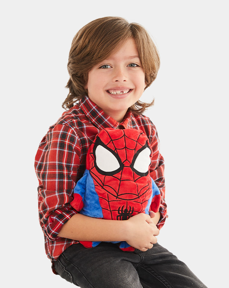 Cubcoats Transforming 2 in 1 Toddler Unisex Marvel's Spider Man 2-in-1 Stuffed Animal Hoodie Red