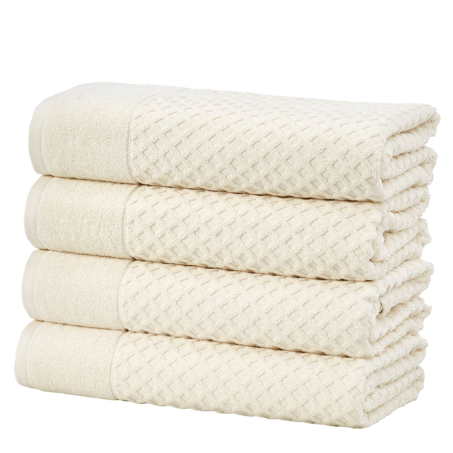 Cotton Diamond Waffle Weave Bath Towel Set - Grayson Collection