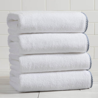Cotton Border-Stitched 6-Piece Towel Set - Valery Collection