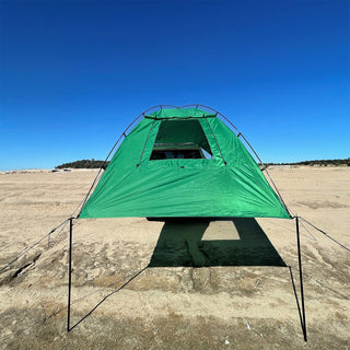 Kamp-Rite Outdoor Shade Camping Awning for SUV Sport Vehicle & Carry Bag, Green